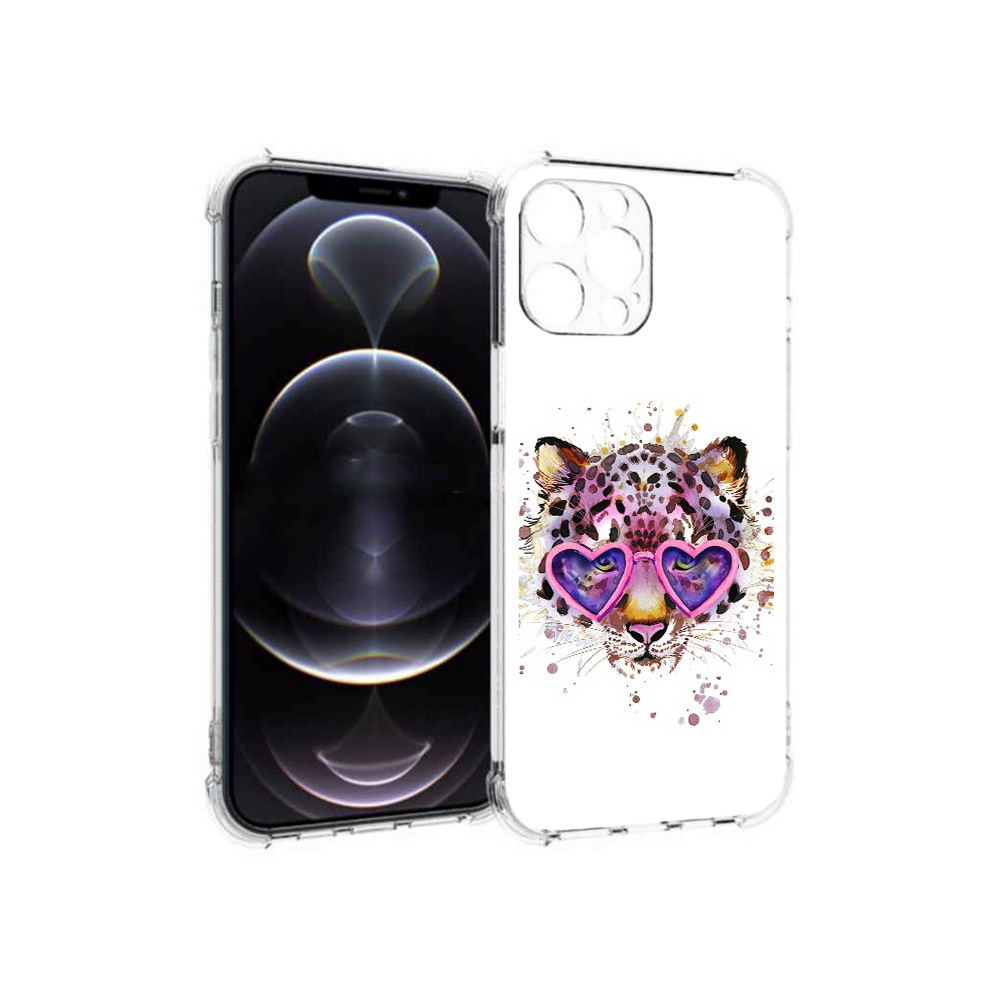 

Чехол MyPads Tocco для Apple iPhone 12 Pro Max модный леопард (PT157374.616.480), Прозрачный, Tocco