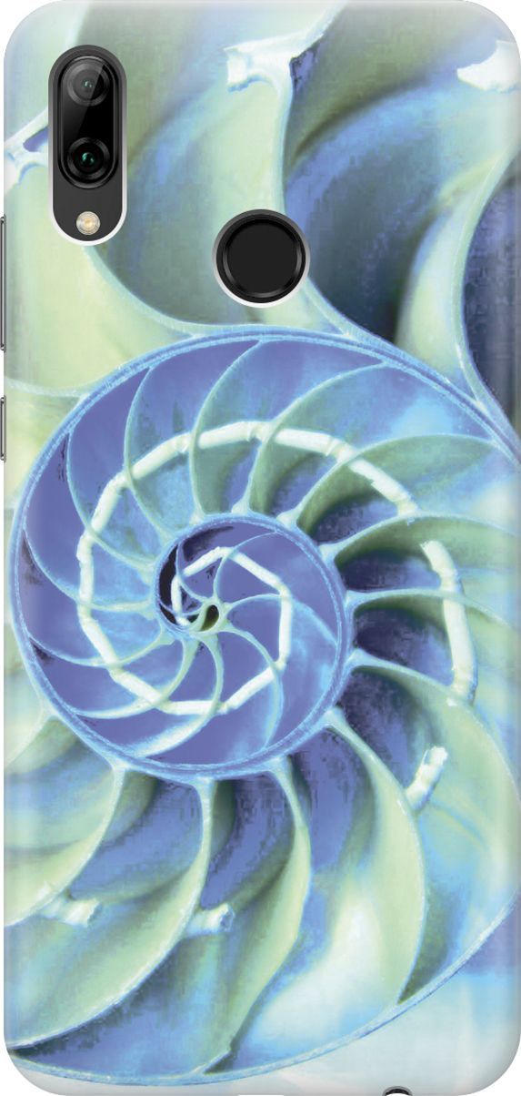 

Чехол на Honor 10 Lite/Huawei P Smart (2019) "Синяя спираль", Голубой;синий, 5885
