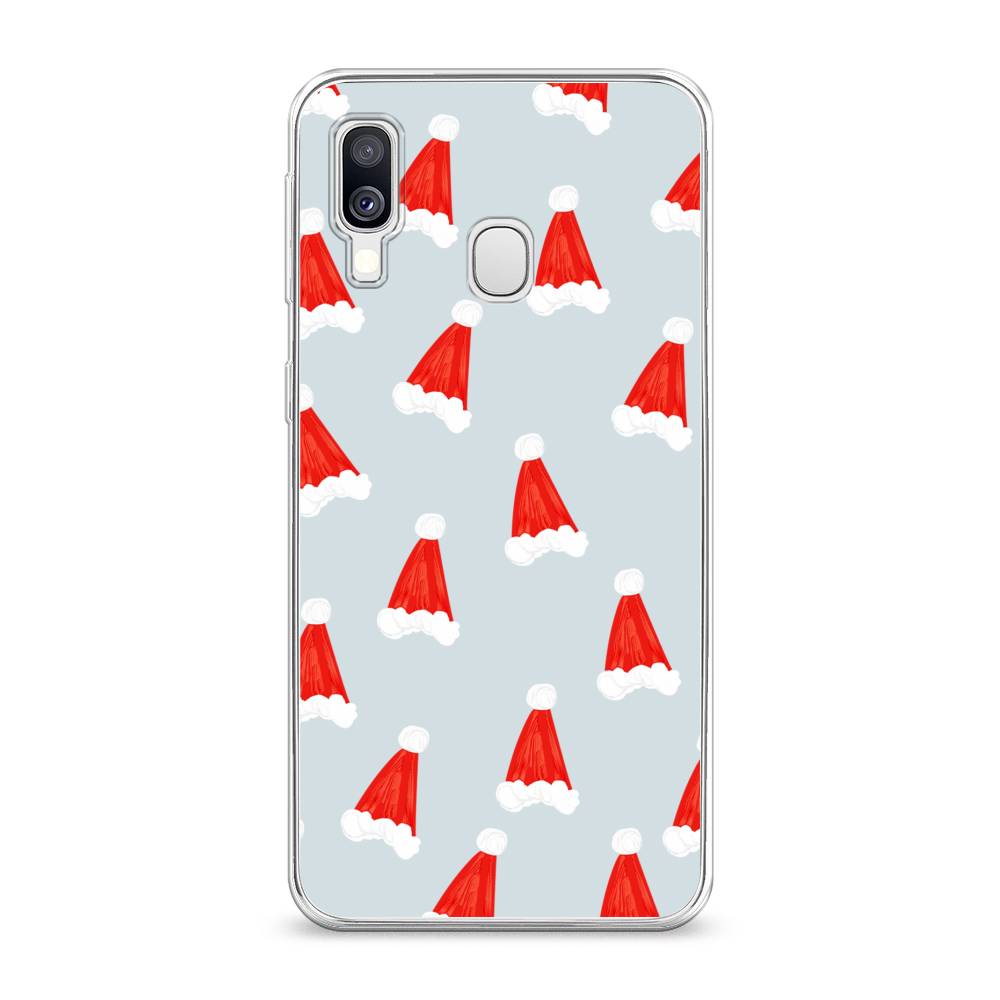 

Чехол на Samsung Galaxy A40 "Новогодние шапочки", Белый;красный;серый, 28050-5