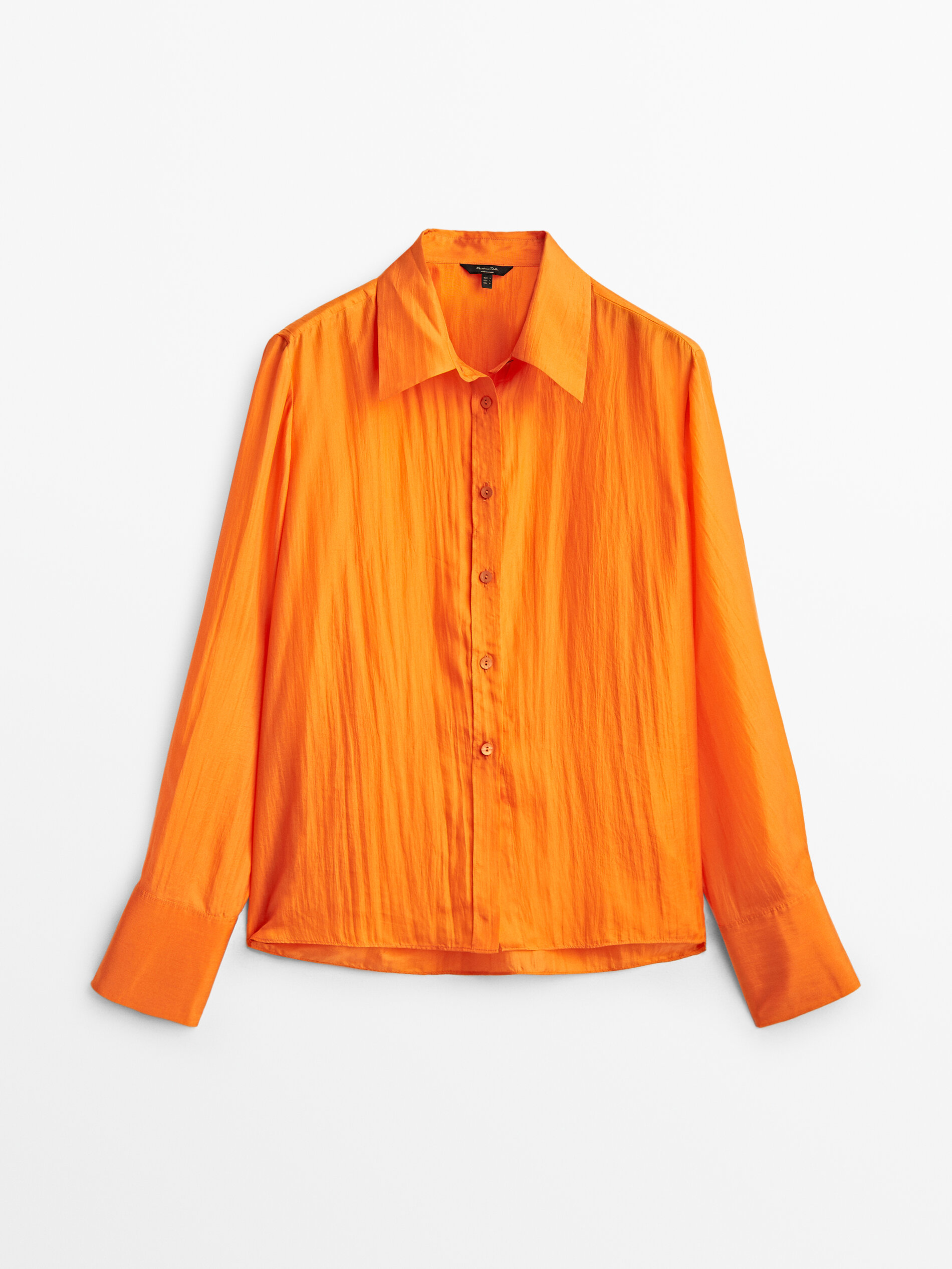

Блуза женская Massimo Dutti 05105518615 оранжевая L, 05105518615