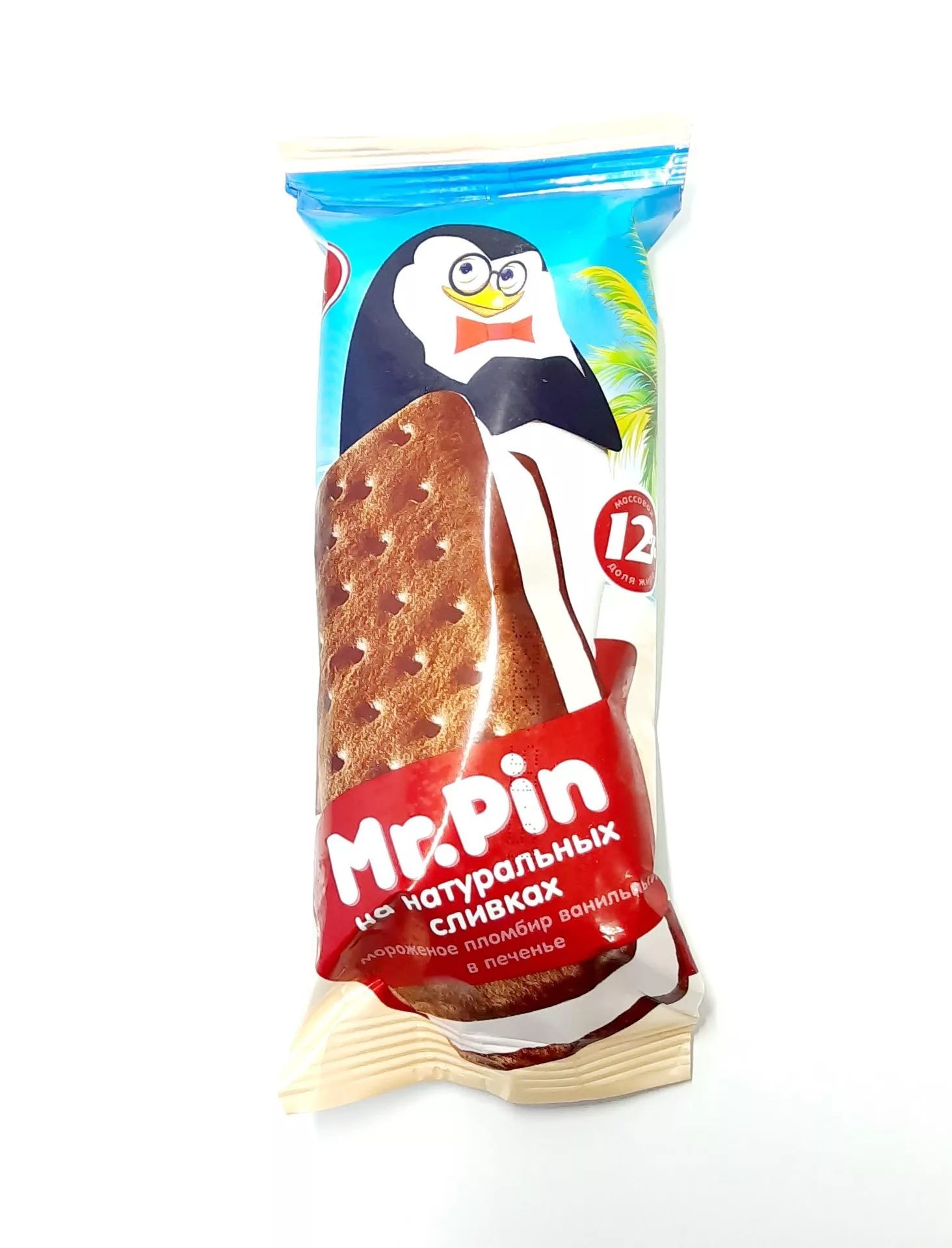 

Мороженое пломбир Mr. Pin в печенье 80 г