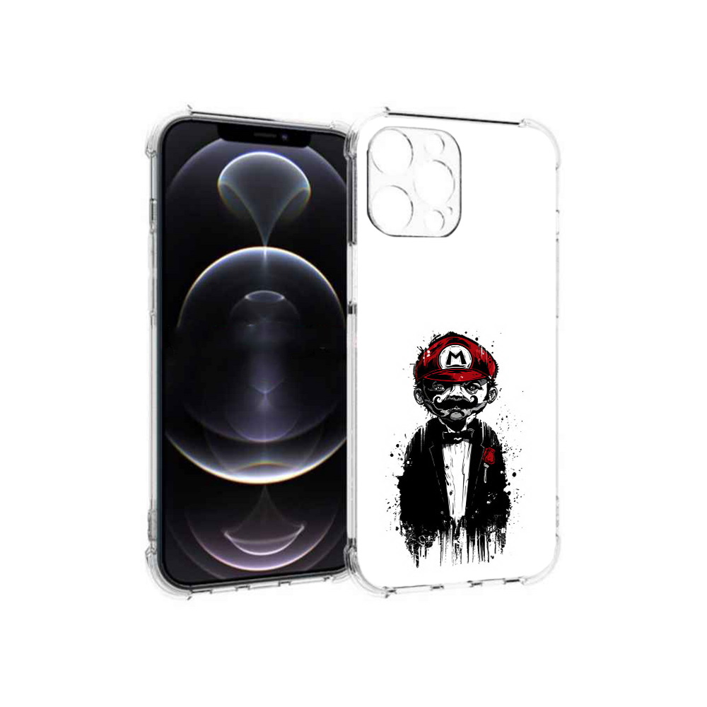 

Чехол MyPads Tocco для Apple iPhone 12 Pro Max марио (PT157374.616.458), Прозрачный, Tocco