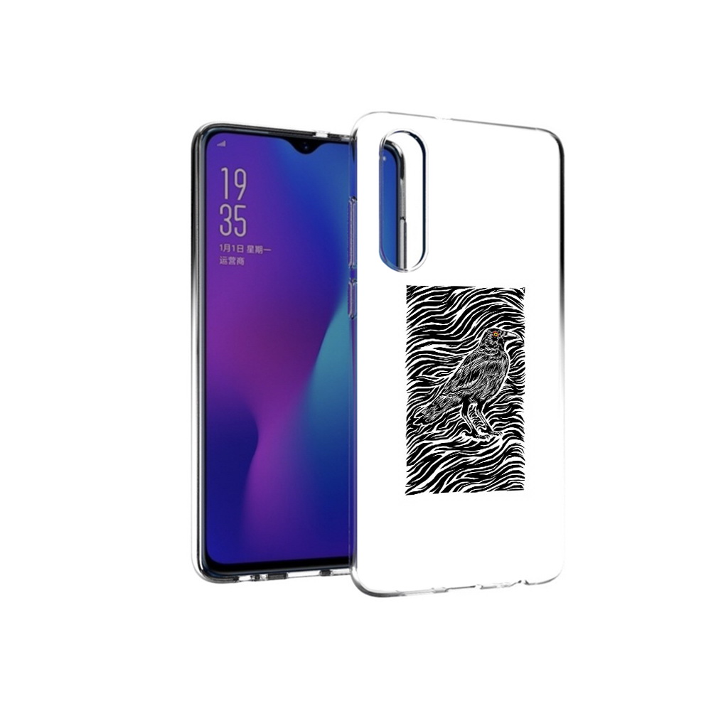 

Чехол MyPads Tocco для Huawei P30 ворон в абстракции, Прозрачный, Tocco