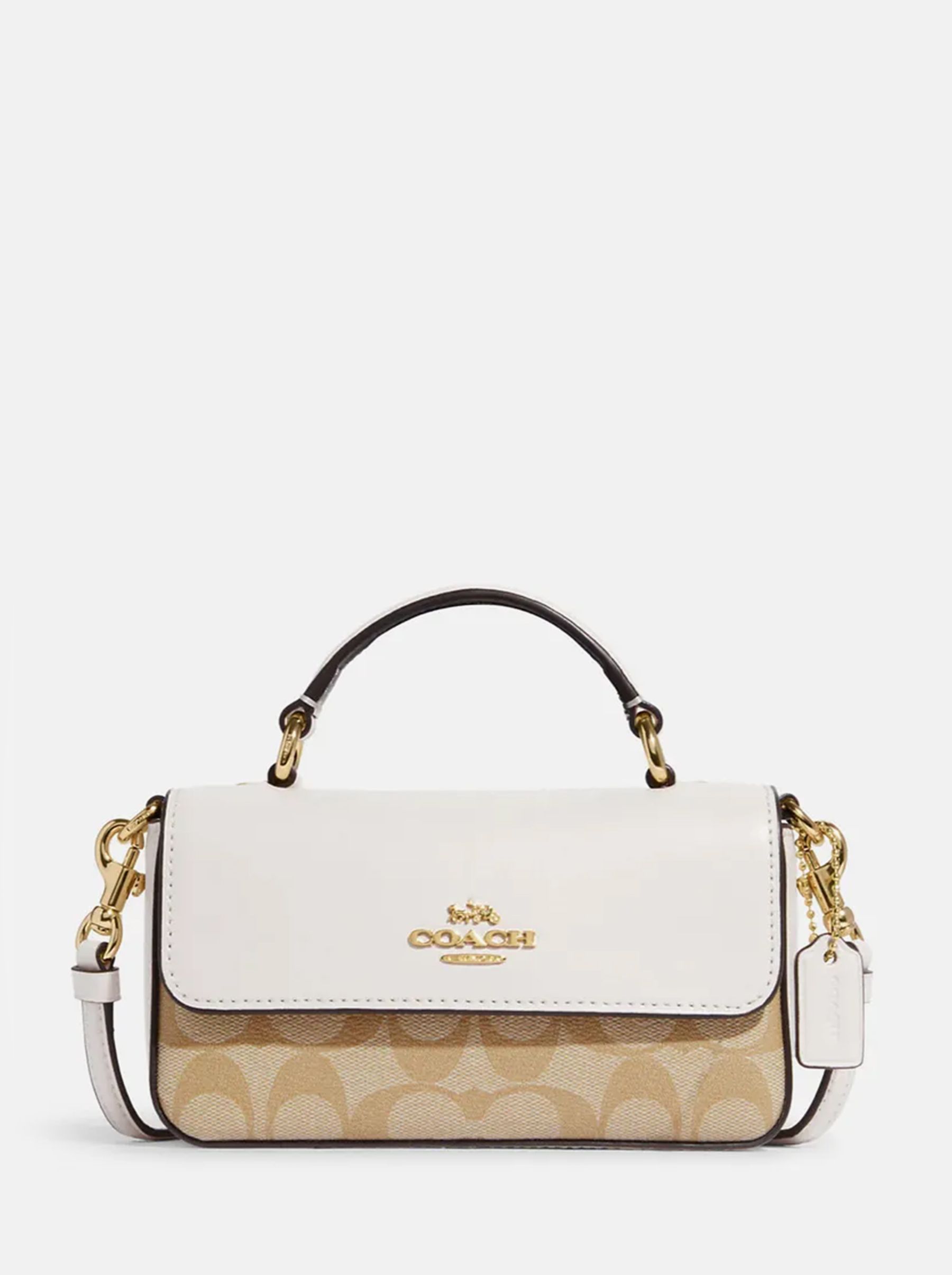 

Сумка женская Coach Mini Josie_CH0245 белая, Бежевый;черный, Mini Josie_CH0245