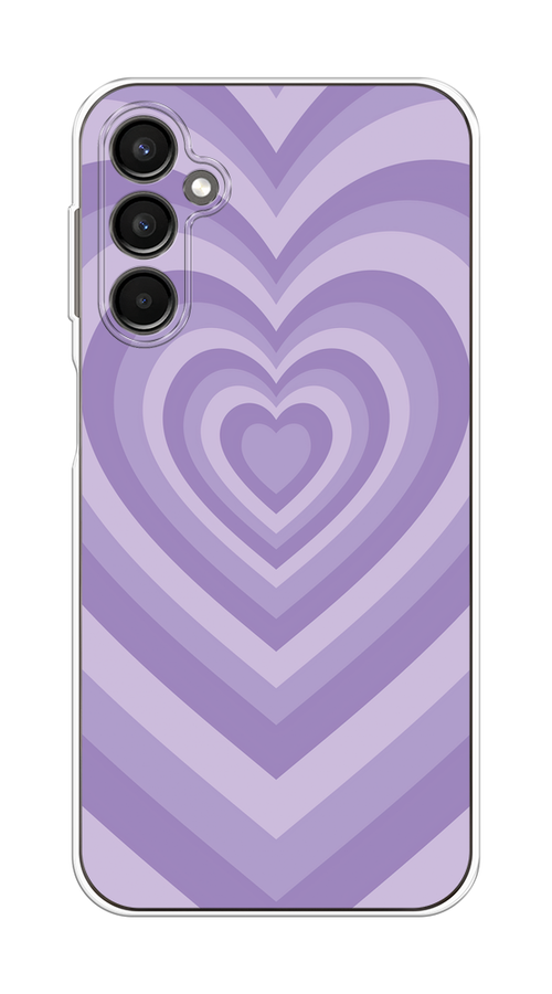 

Чехол на Samsung Galaxy A24 "Violet heart latte", Фиолетовый, 2108050-1