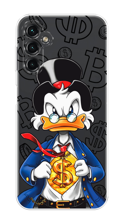 

Чехол на Samsung Galaxy A14 4G "Scrooge Goldman", Черный;белый;синий, 2107950-1