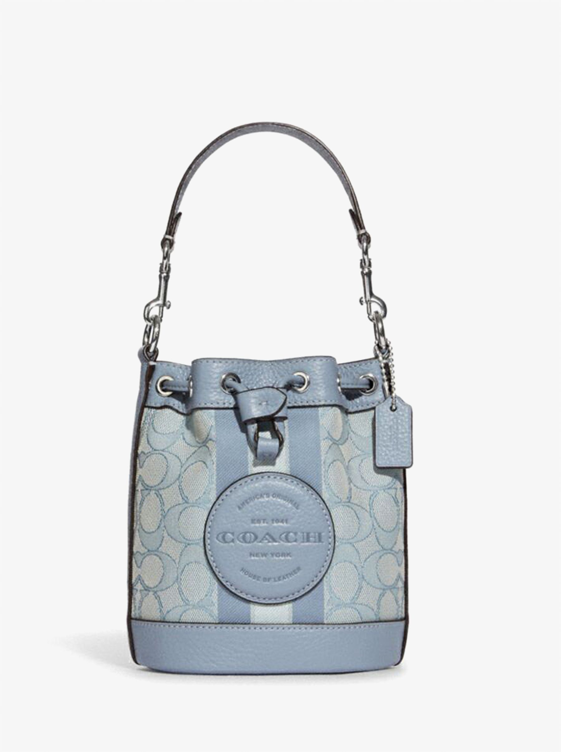 

Сумка женская Coach Mini Dempsey_CH0231 голубая, Белый, Mini Dempsey_CH0231