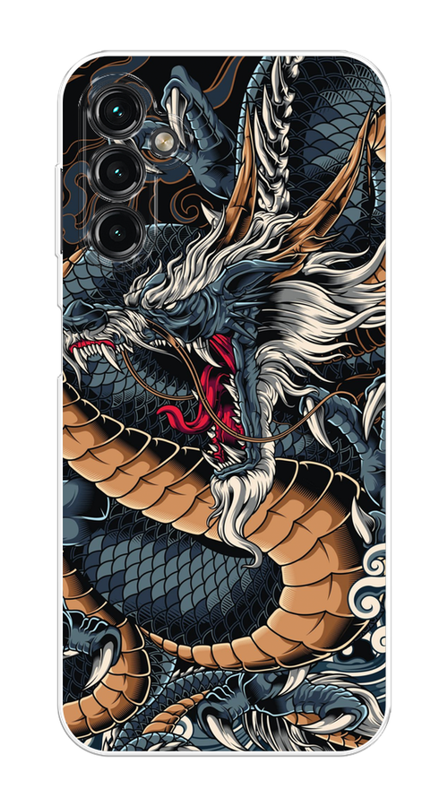 

Чехол на Samsung Galaxy A14 4G "Japanese Dragon", Коричневый;черный;синий, 2107950-1