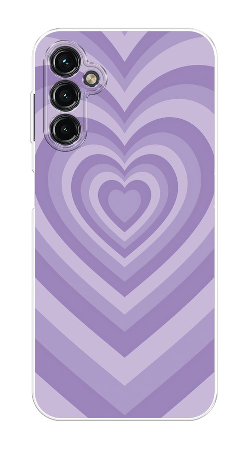 

Чехол на Samsung Galaxy A14 4G "Violet heart latte", Фиолетовый, 2107950-1