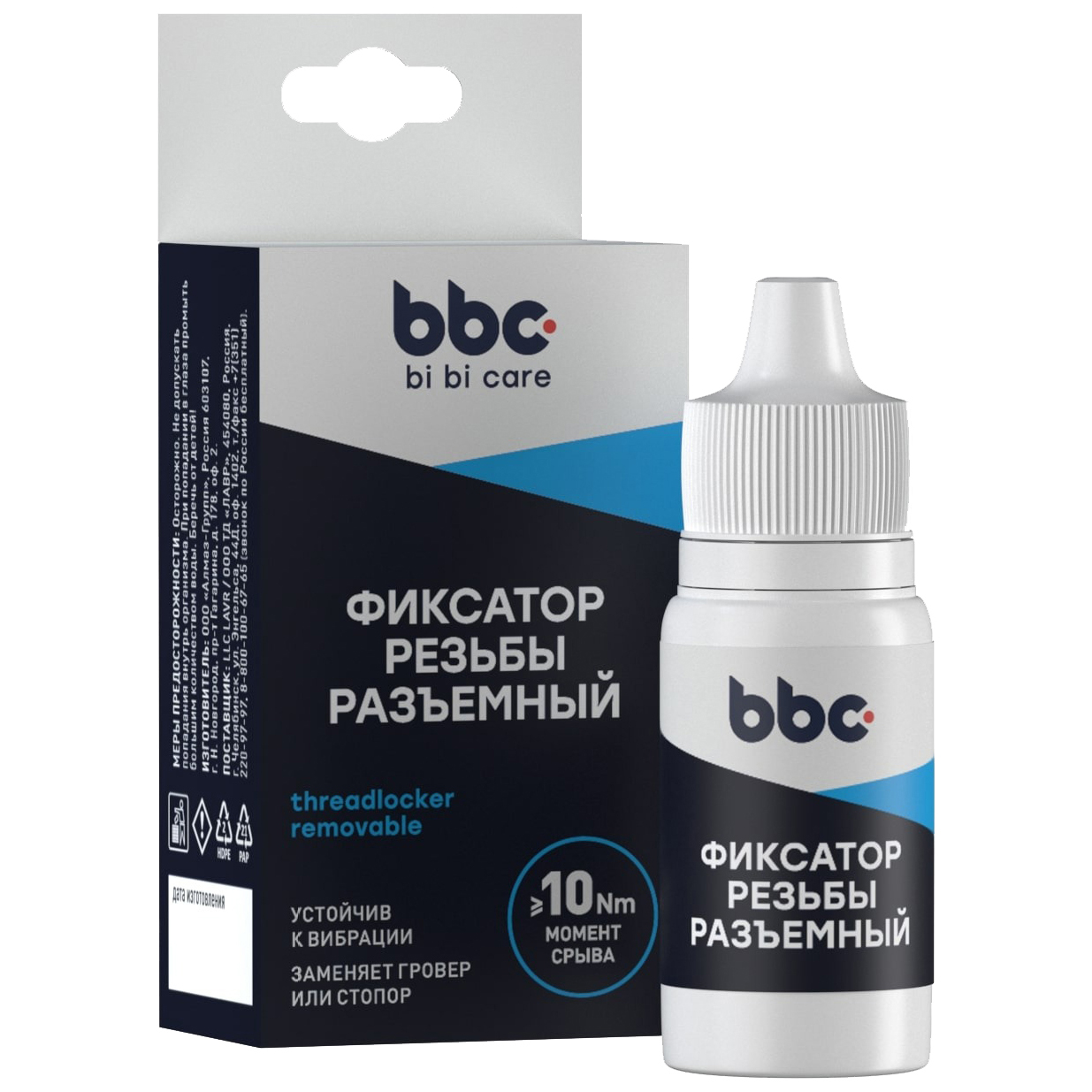 

Фиксатор Резьбы Разъемный, 6 Мл BiBiCare арт. 4407