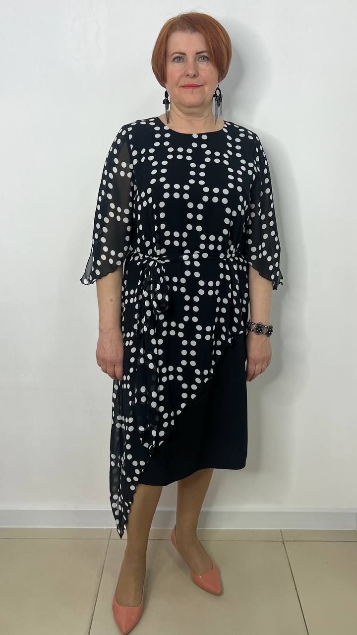 Платье женское Asen 5988 черное 54 RU