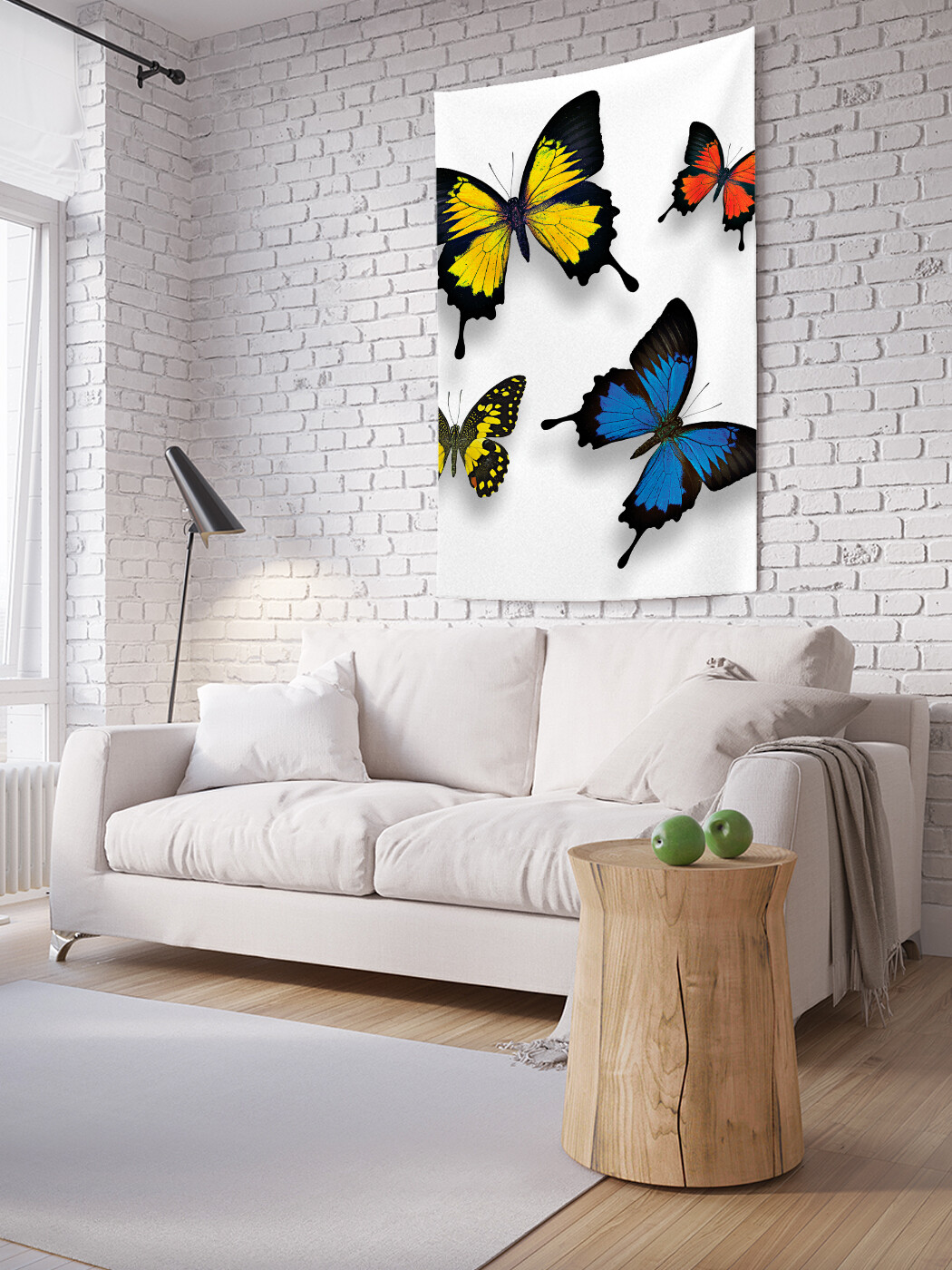 

Вертикальное фотопанно JoyArty Дикие бабочки, из ткани, 100х150 см