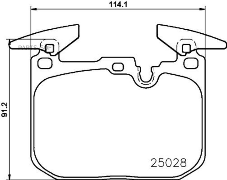 

Тормозные колодки brembo дисковые P06096X