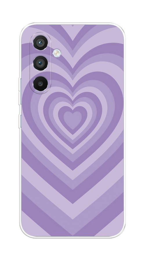 

Чехол на Samsung Galaxy A54 5G "Violet heart latte", Фиолетовый, 2107750-1