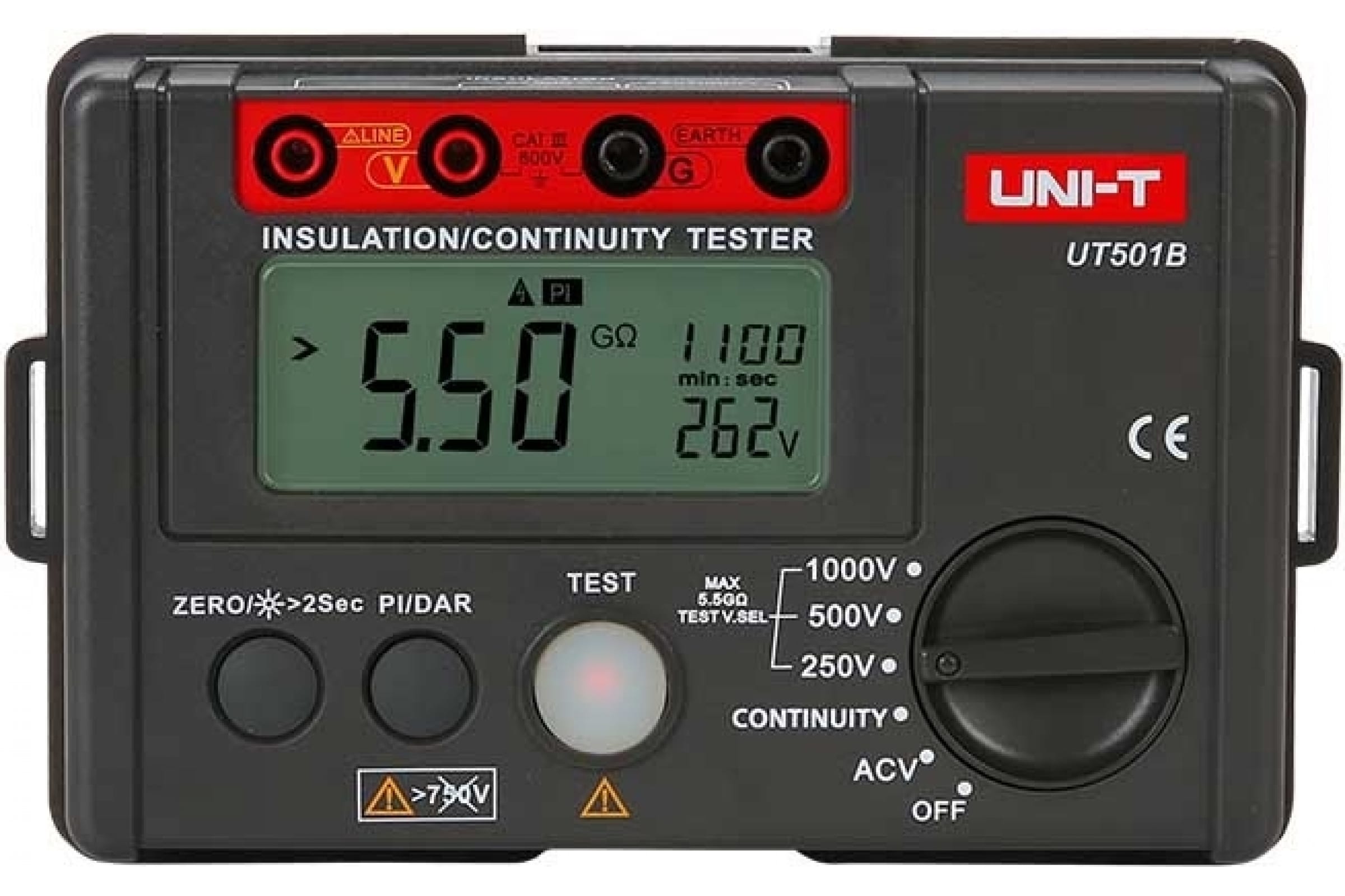 

UNI-T UT501B Измеритель сопротивления изоляции цифровой 00-00002639