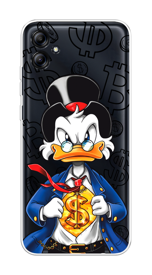 

Чехол на Samsung Galaxy A04e/A042 "Scrooge Goldman", Черный;белый;синий, 2107650-1