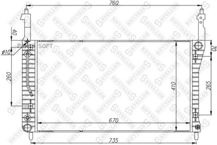 

10-26059-SX радиатор системы охлаждения АКПП\ Opel Antara 2.0CDTi, Chevrolet Captiva 2.0VC