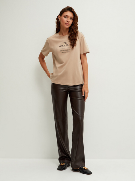 

Футболка женская ZARINA 2369513414 бежевая XS, 2369513414