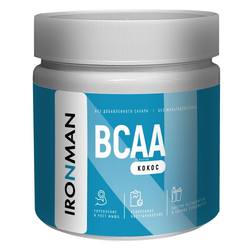 

BCAA кокос IRONMAN (200 гр) кокос