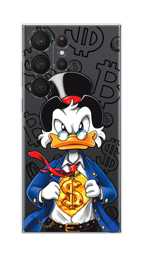 

Чехол на Samsung Galaxy S23 Ultra 5G "Scrooge Goldman", Черный;белый;синий, 2107550-1
