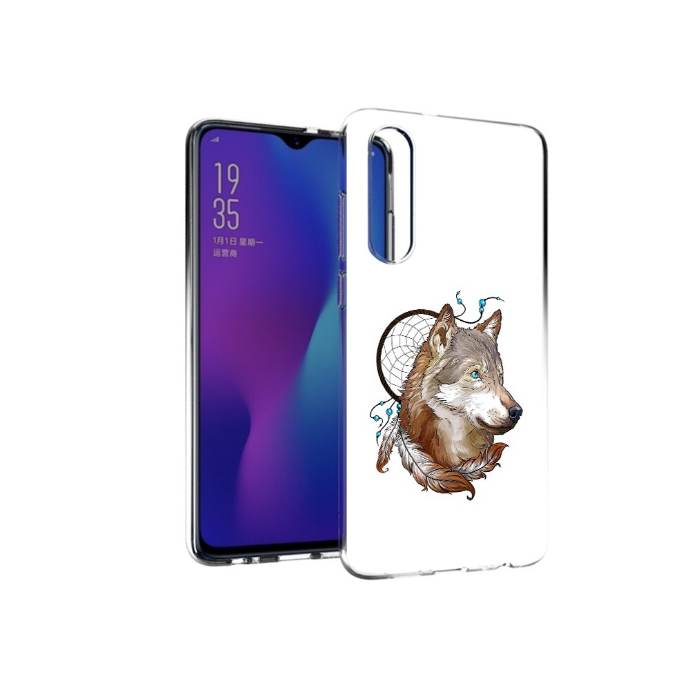 

Чехол MyPads Tocco для Huawei P30 волк и ловец снов, Прозрачный, Tocco