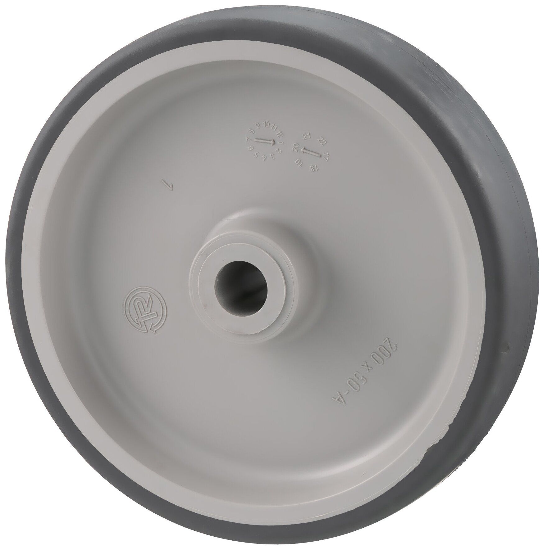 711105 Колесо Tellure Rota 711105 под ось, диаметр 150мм, грузоподъемность 140кг, термопла большегрузное поворотное колесо tellure rota