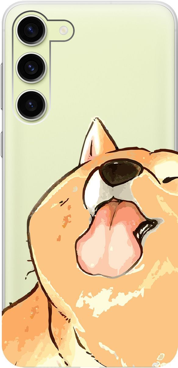 

Чехол на Samsung Galaxy S23+ с 3D принтом "Shiba" прозрачный, Прозрачный;бежевый, 158388