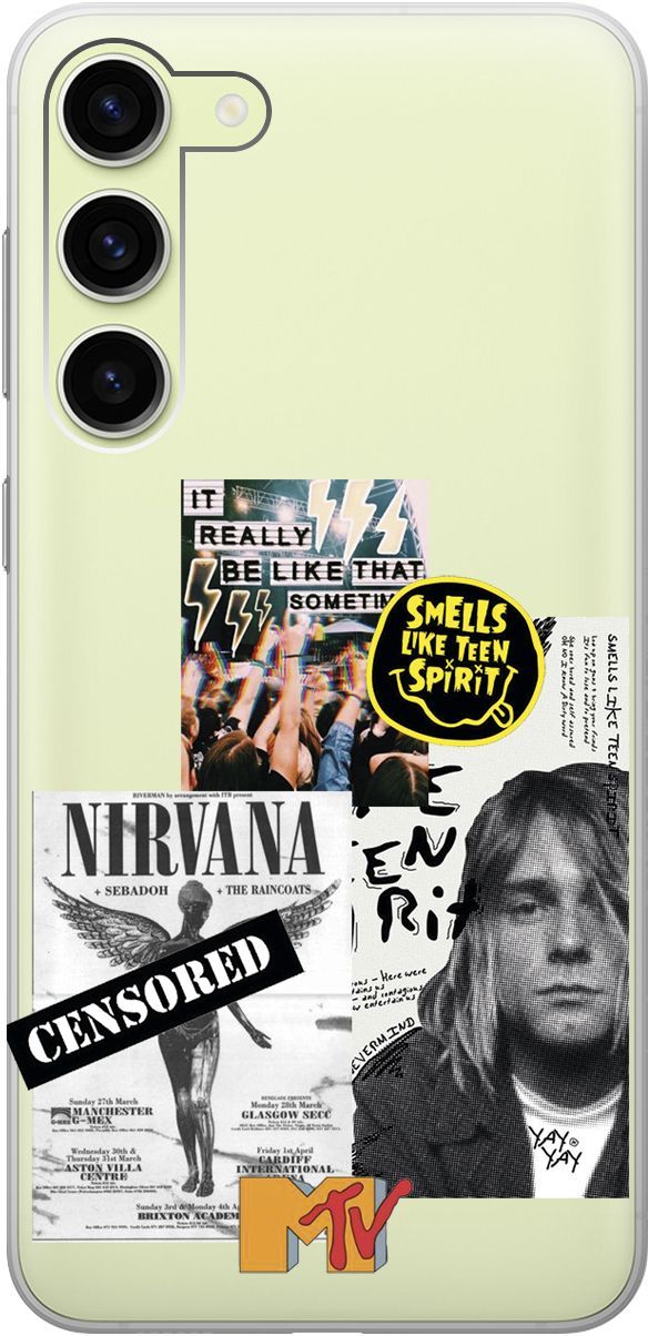 

Чехол на Samsung Galaxy S23+ с 3D принтом "Nirvana" прозрачный, Прозрачный;белый, 158388