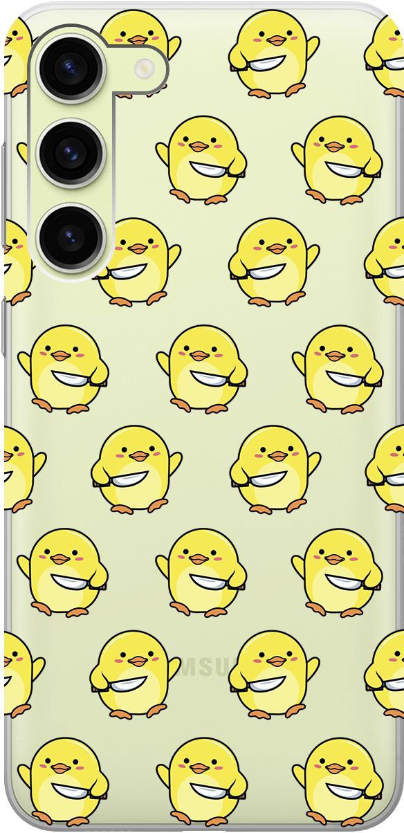 

Чехол на Samsung Galaxy S23+ с 3D принтом "Chick With Knife" прозрачный, Прозрачный;желтый, 158388