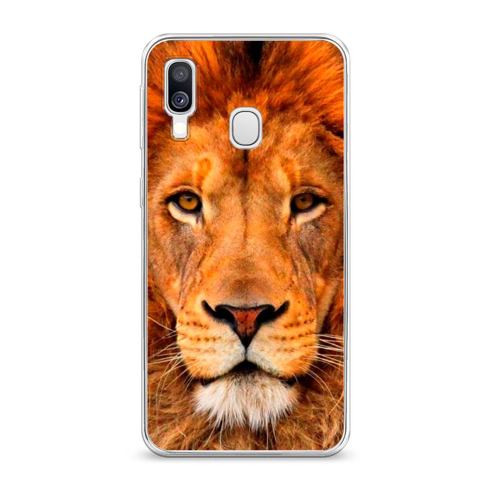 

Чехол на Samsung Galaxy A40 "Благородный лев", Оранжевый, 28050-1