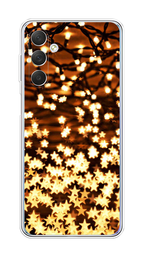 

Чехол на Samsung Galaxy M54 "Новогодняя гирлянда", Золотистый, 2108250-5