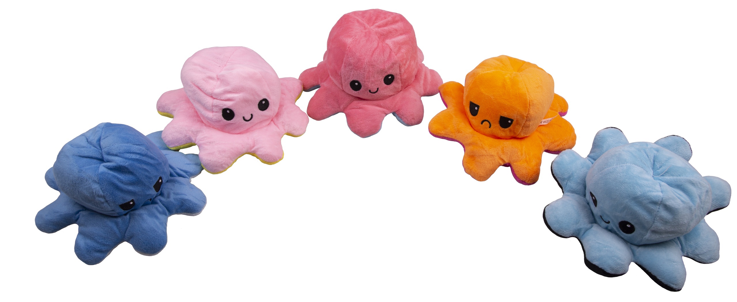 фото Мягкая игрушка-антистресс abc осьминог-перевертыш случайный цвет