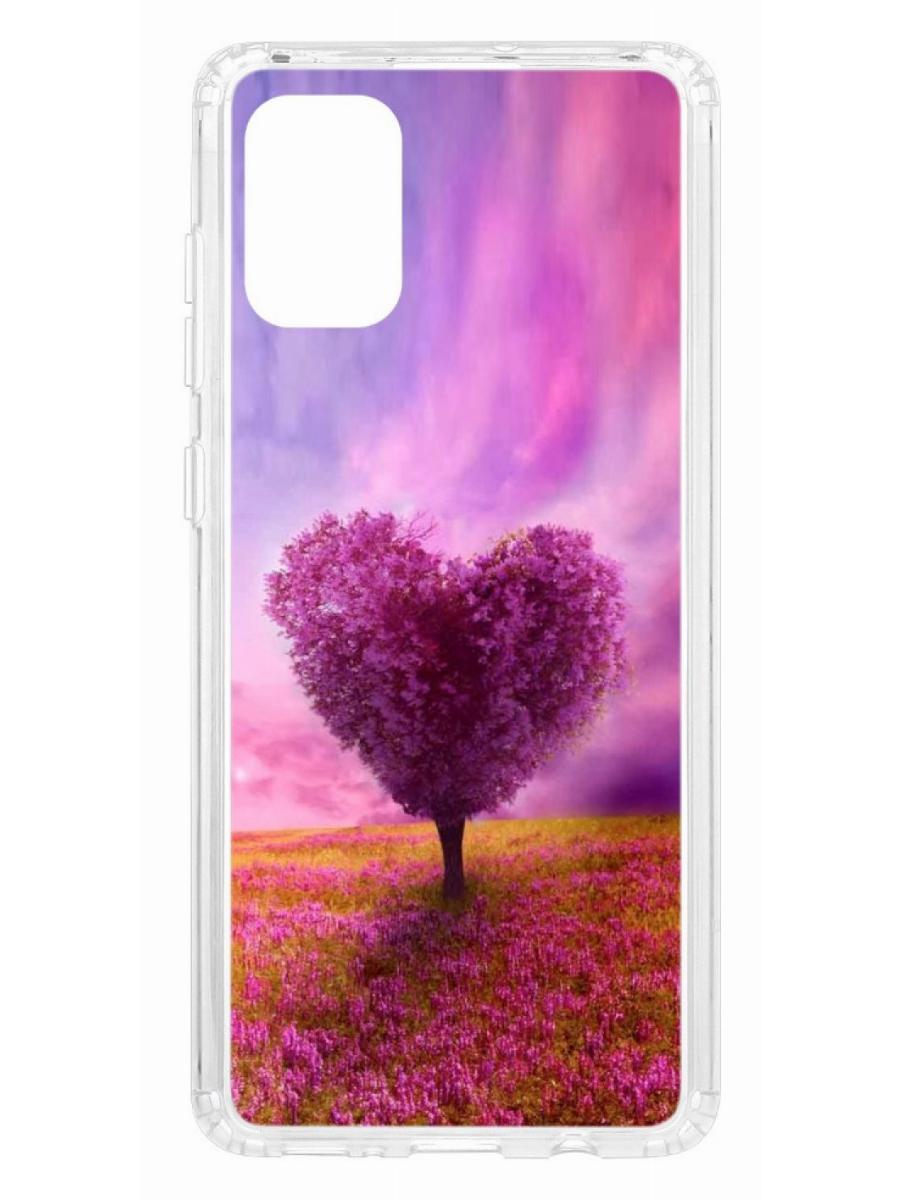 фото Чехол на samsung galaxy a71 kruche print pink heart кruче