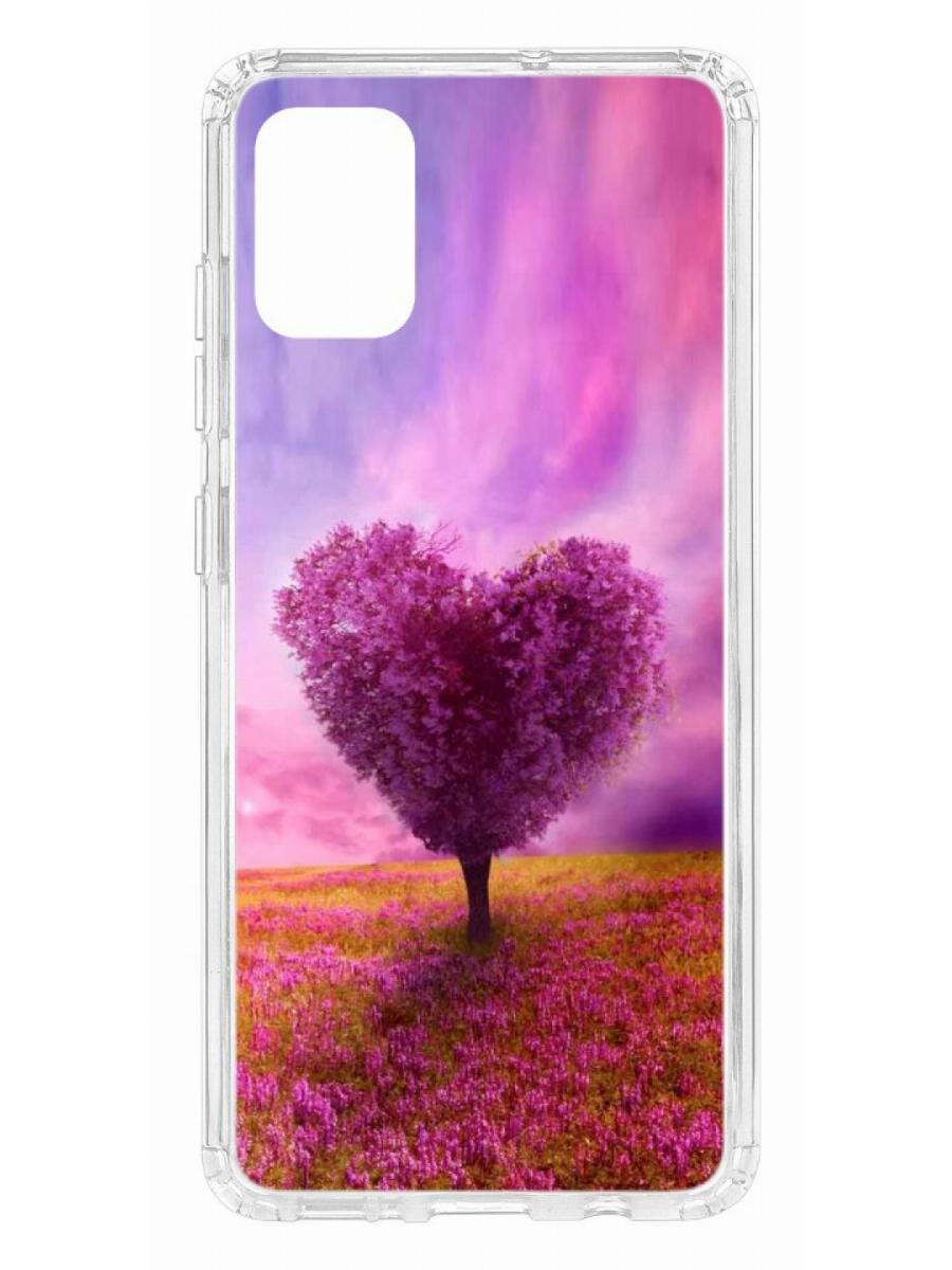 фото Чехол на samsung galaxy a51 kruche print pink heart кruче