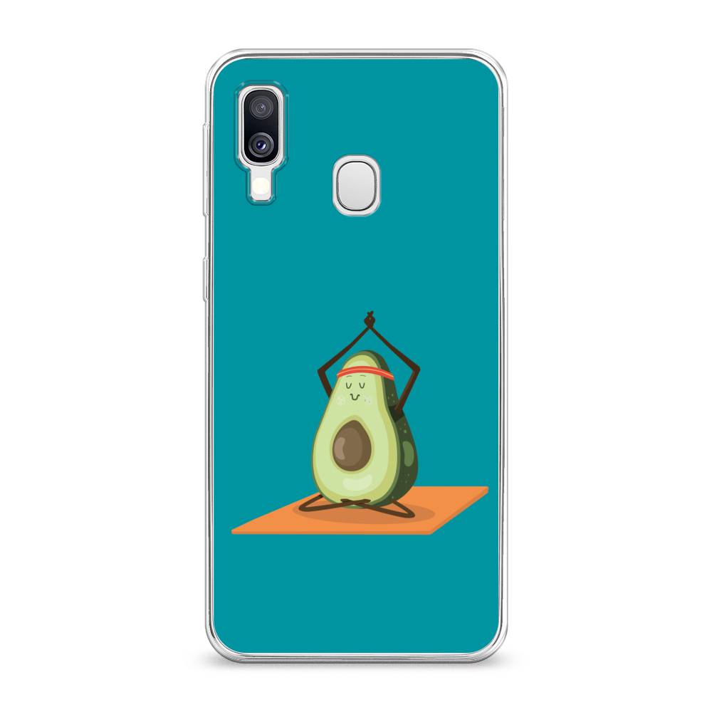 

Чехол на Samsung Galaxy A40 "Расслабься с авокадо", Голубой, 28050-6