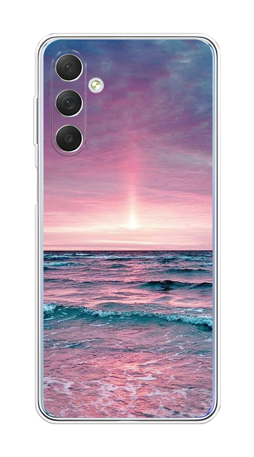 

Чехол на Samsung Galaxy M54 "Восход 3", Розовый;голубой, 2108250-2