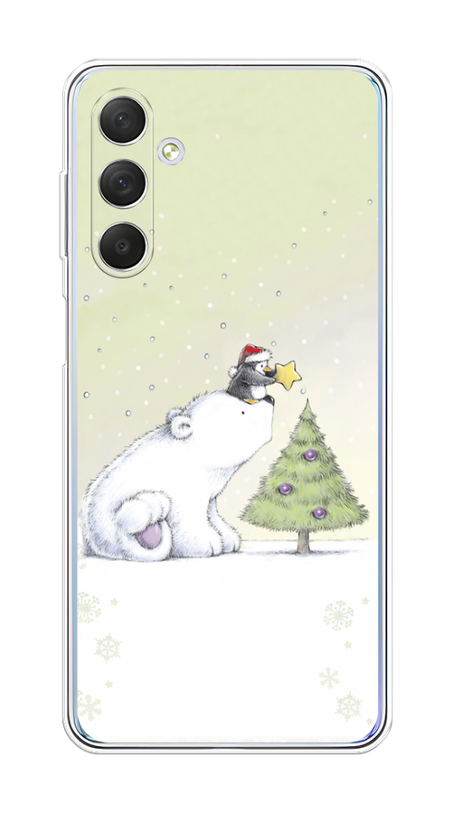 

Чехол на Samsung Galaxy M54 "Украшение елки", Белый;бежевый, 2108250-5
