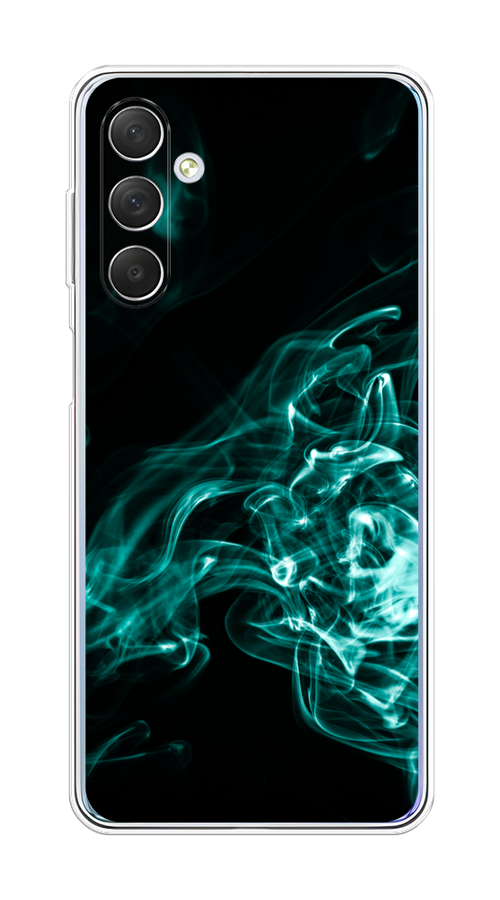 

Чехол на Samsung Galaxy M54 "Дым", Бирюзовый;черный;голубой, 2108250-3