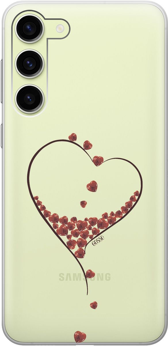 

Чехол на Samsung Galaxy S23+ с 3D принтом "Little hearts" прозрачный, Прозрачный;черный, 158387