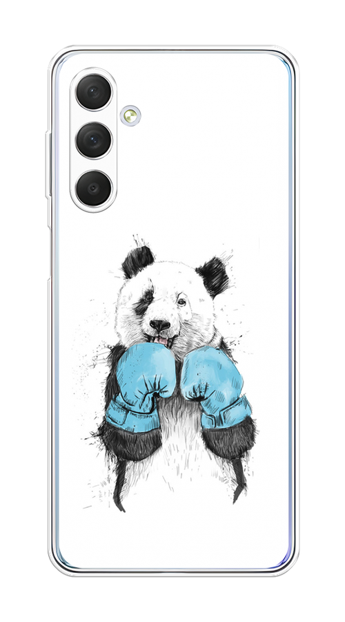 

Чехол на Samsung Galaxy M54 "Панда боксер", Голубой;белый;серый, 2108250-1