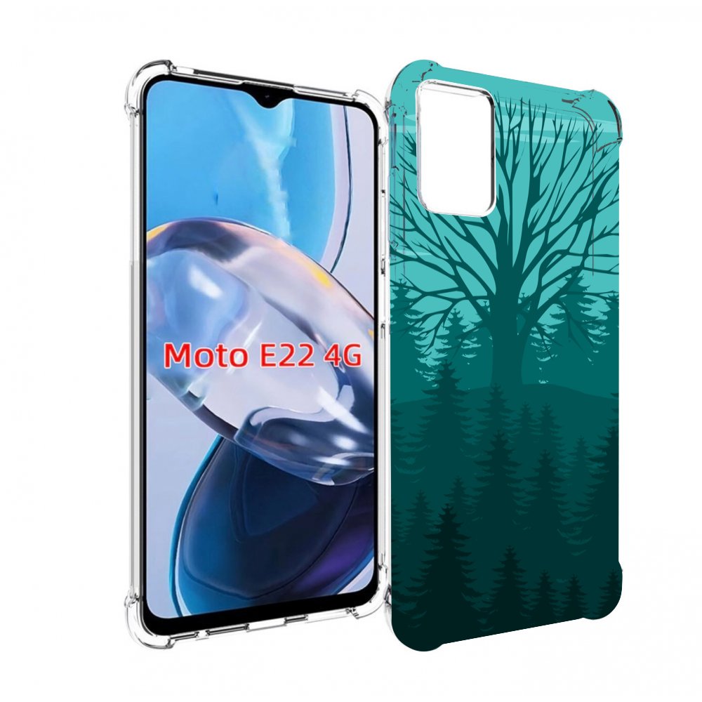 

Чехол MyPads Лес для Motorola Moto E22 4G / E22i 4G, Прозрачный, Tocco