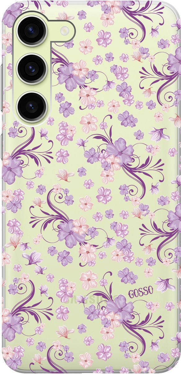 

Чехол на Samsung Galaxy S23+ с 3D принтом "Lilac Flowers" прозрачный, Прозрачный;фиолетовый, 158387