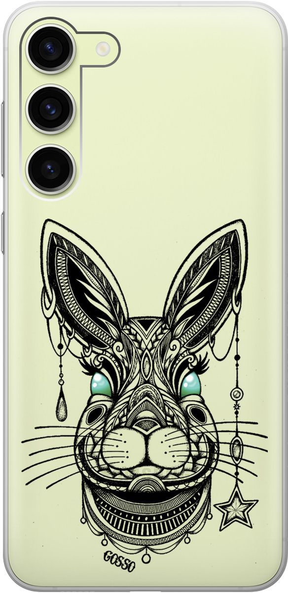 

Чехол на Samsung Galaxy S23+ с 3D принтом "Grand Rabbit" прозрачный, Прозрачный;зеленый, 158387