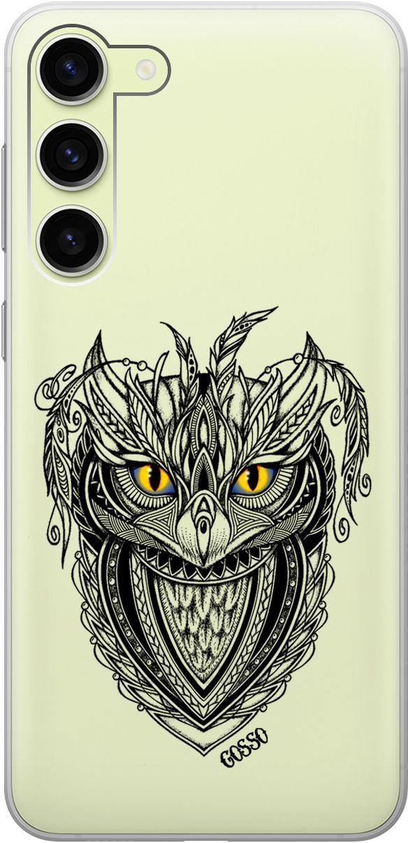 

Чехол на Samsung Galaxy S23+ с 3D принтом "Grand Owl" прозрачный, Прозрачный;желтый, 158387