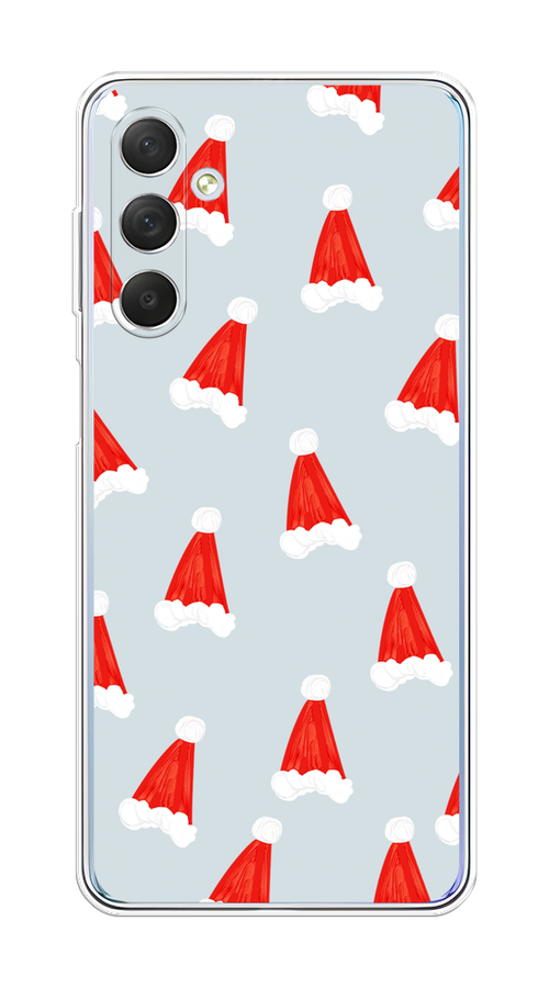 

Чехол на Samsung Galaxy M54 "Новогодние шапочки", Белый;красный;серый, 2108250-5
