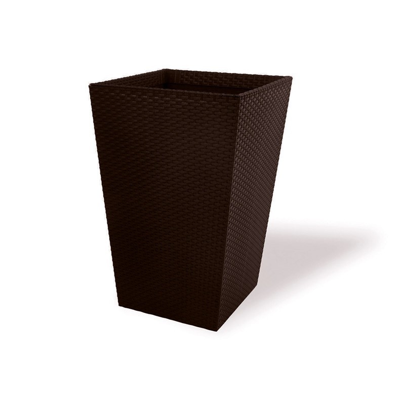 фото Цветочное кашпо keter rattan planter 228977 23,6 л коричневый 1 шт.