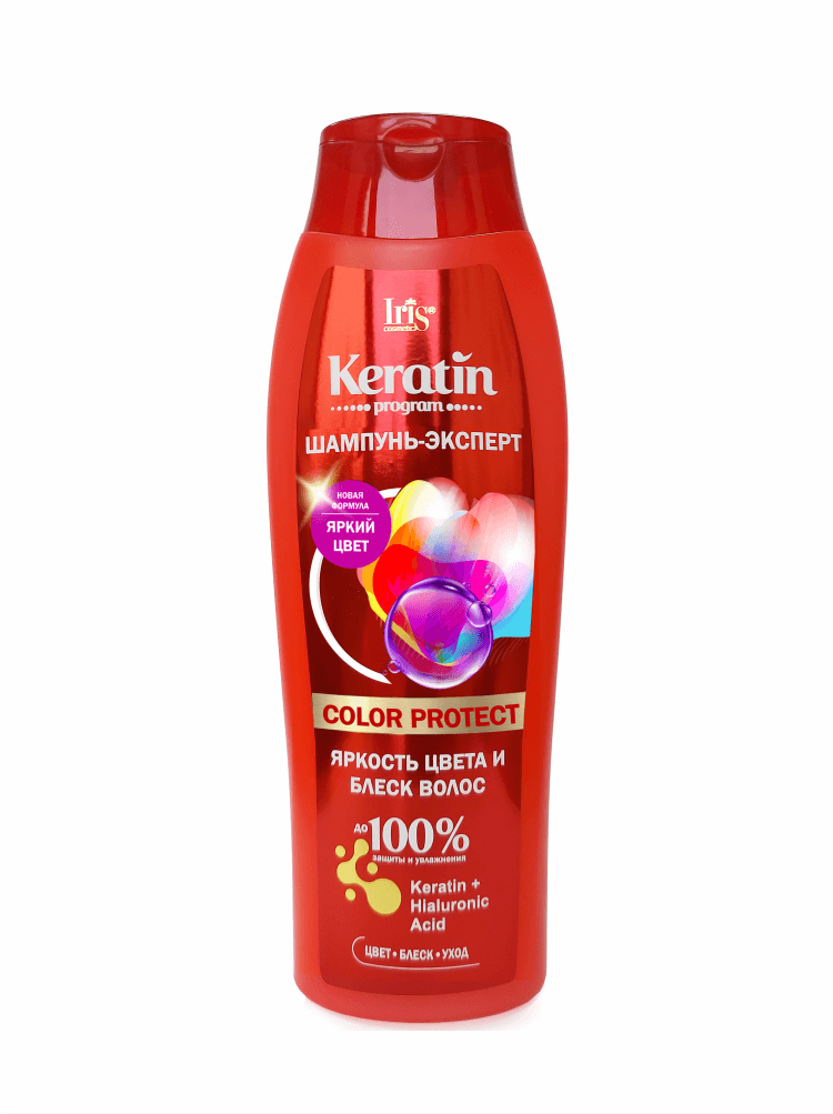 фото Шампунь-эксперт iris keratin program color protect 400мл