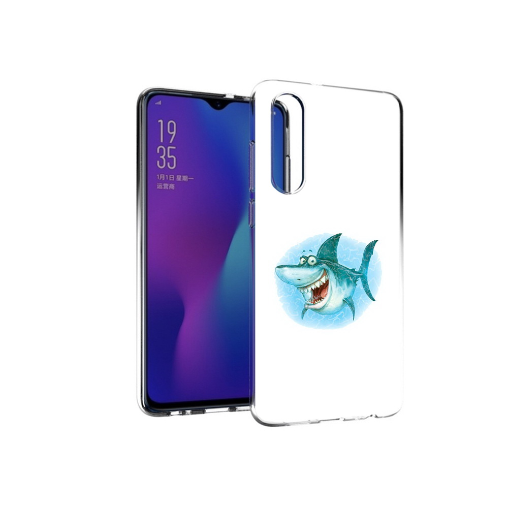 

Чехол MyPads Tocco для Huawei P30 веселая акула, Прозрачный, Tocco