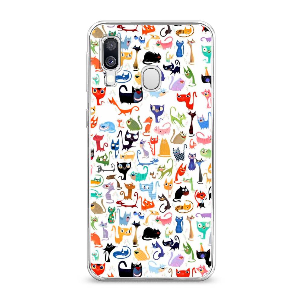 

Чехол на Samsung Galaxy A40 "Цветные коты", Разноцветный, 28050-1