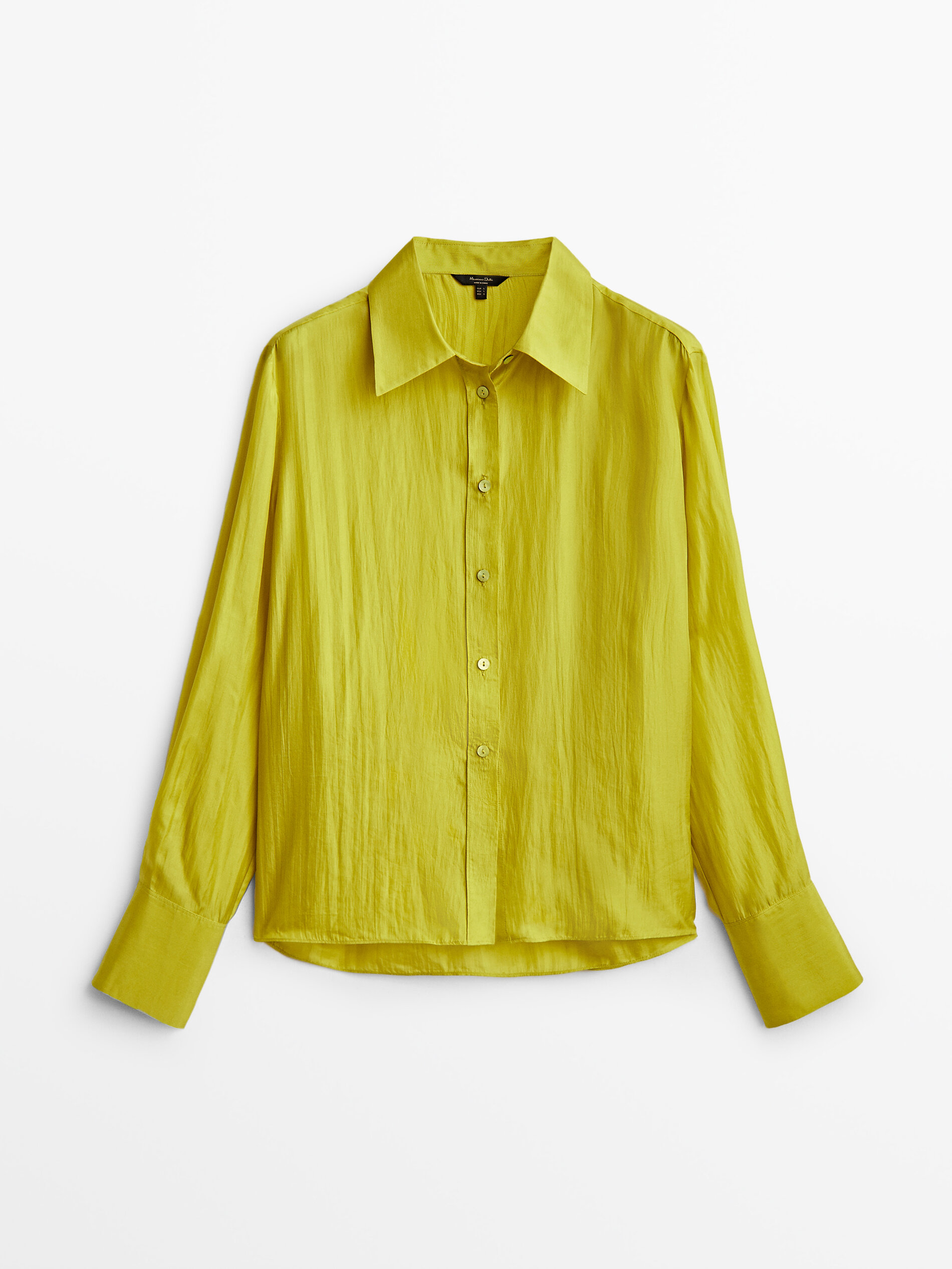 

Блуза женская Massimo Dutti 05105518305 желтая L, 05105518305